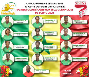 L’équipe nationale féminine de Rugby à 7 du Sénégal