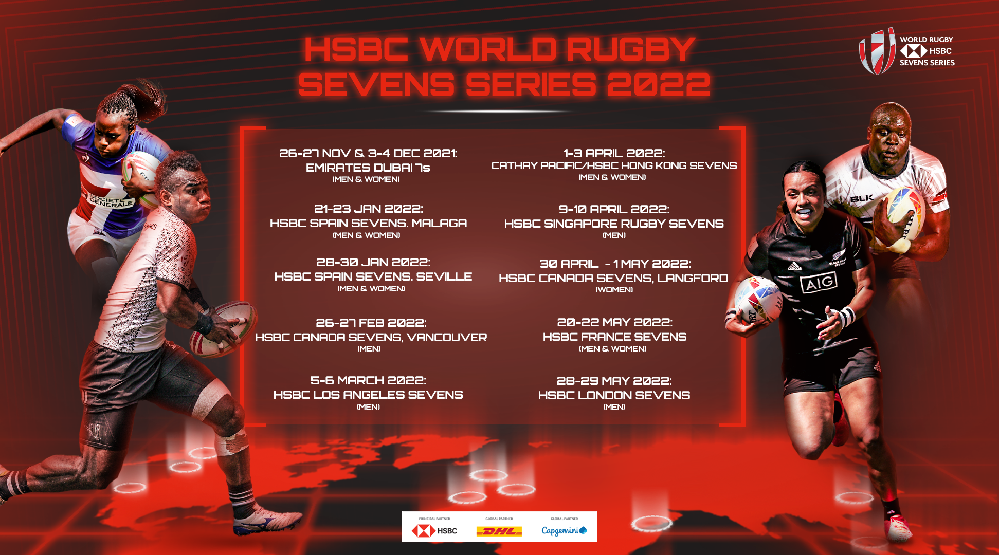 HSBC World Rugby Sevens Series 2022 Schedule Unveiled Rugby Afrique
